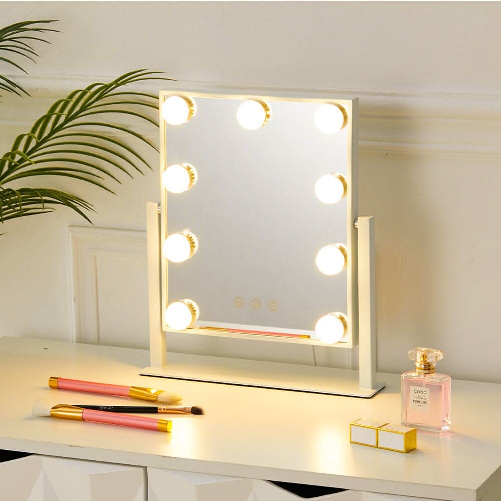 LED Lighted Vanity Mirror with 14 Bulbs for Dressing Room and Bedroom