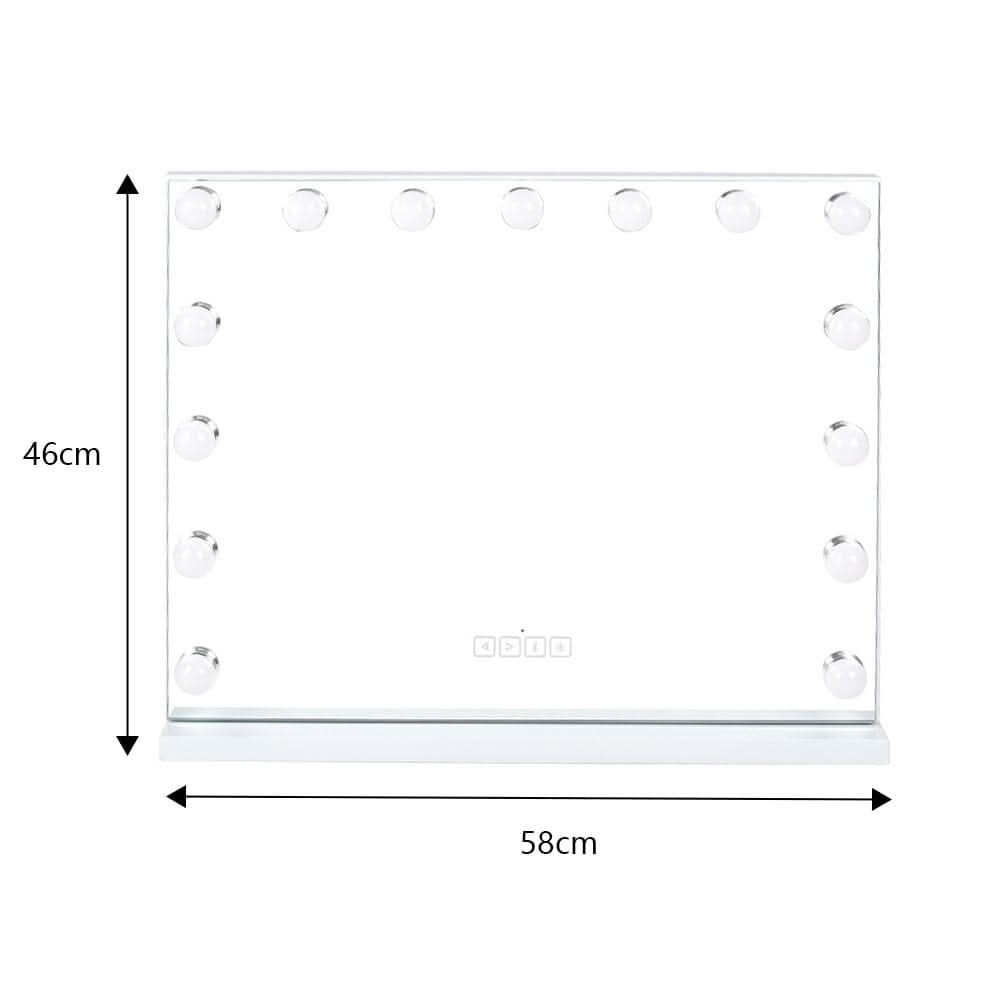 Hollywood LED Vanity Mirror with Bluetooth White