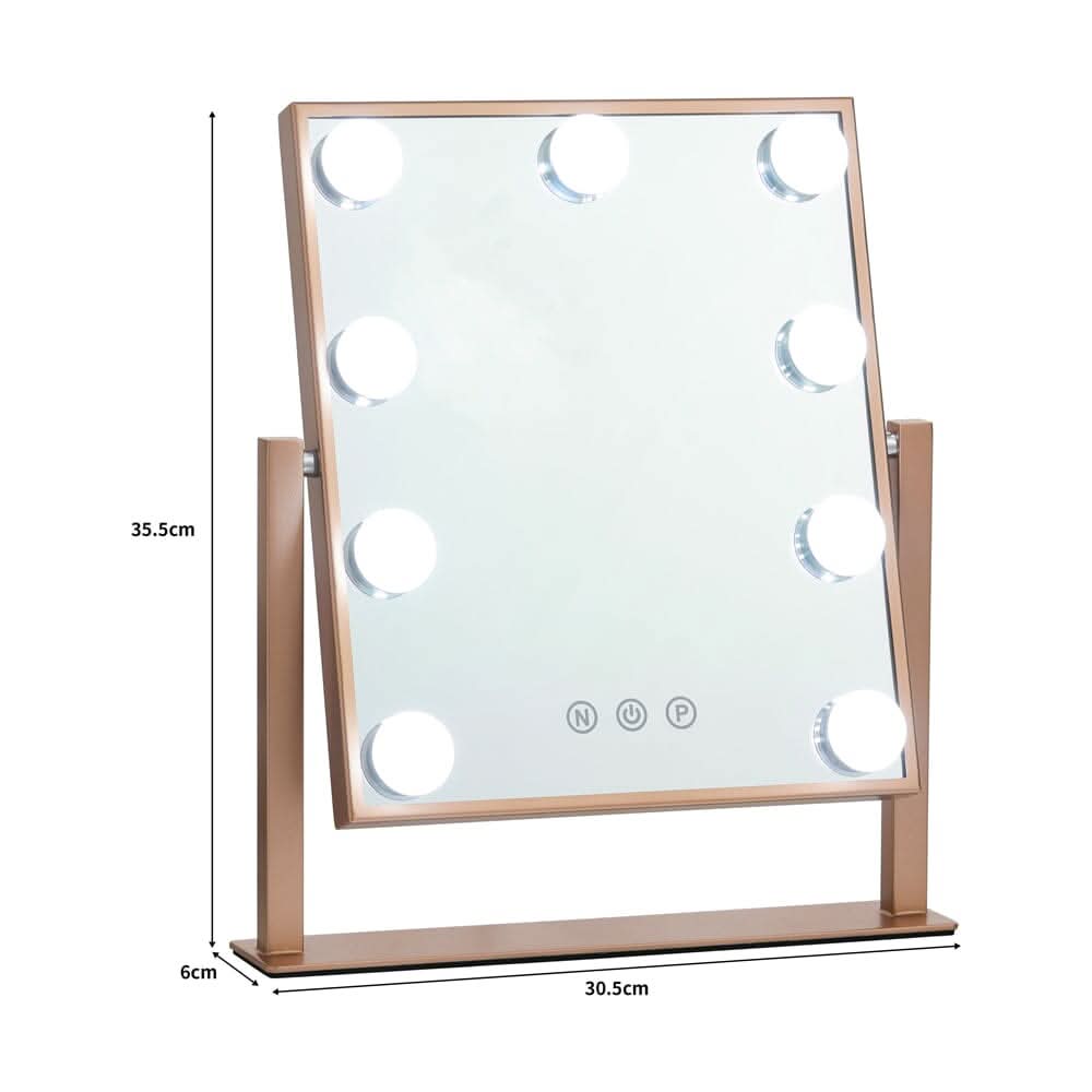 Adjustable LED Hollywood Vanity Mirror Touch Screen Control