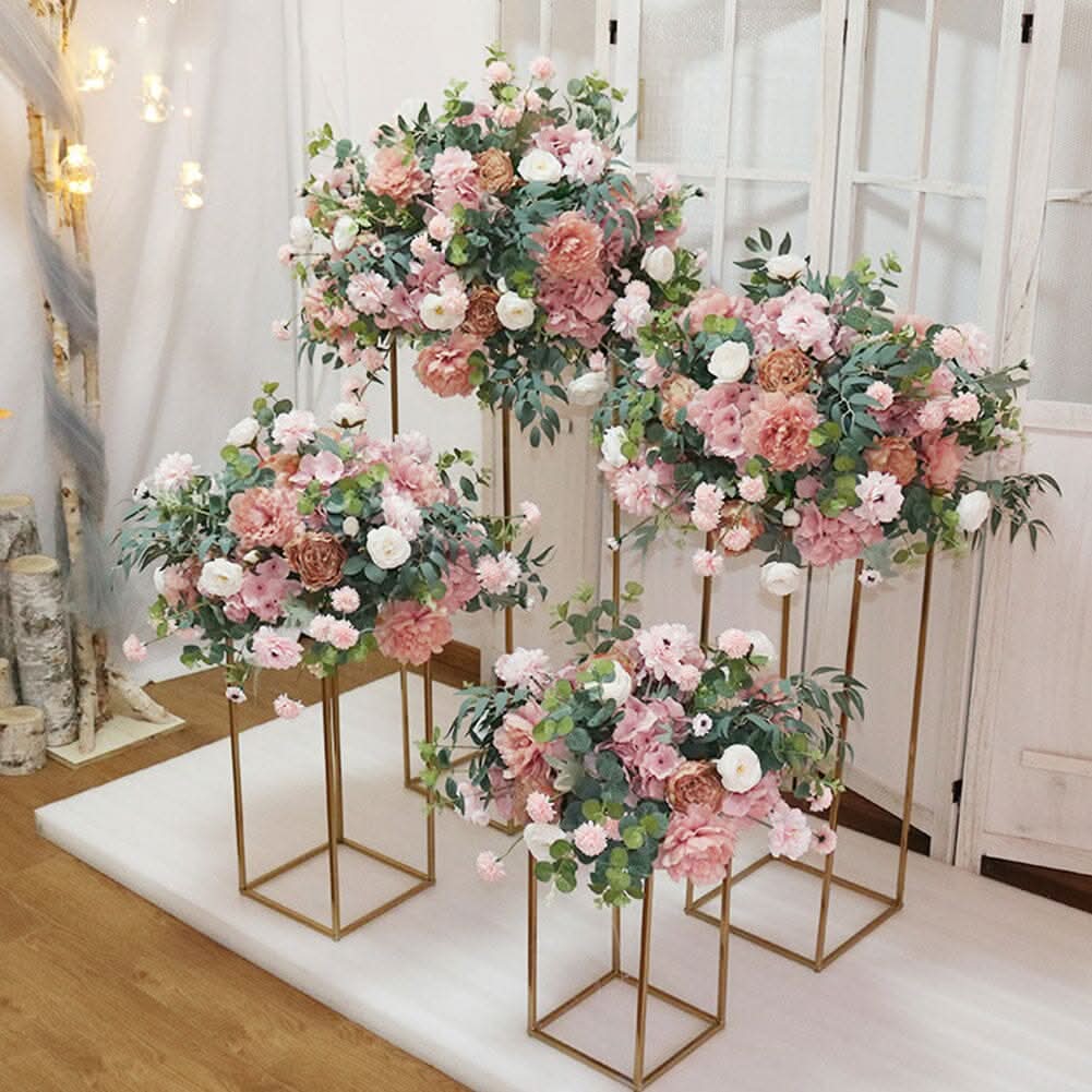 Metal Column Flower Stand for Wedding Decoration Can be Disassembled