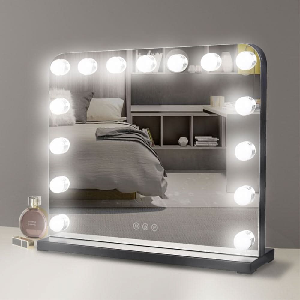 Frameless Hollywood Vanity Mirror with 11 Dimmable Lights