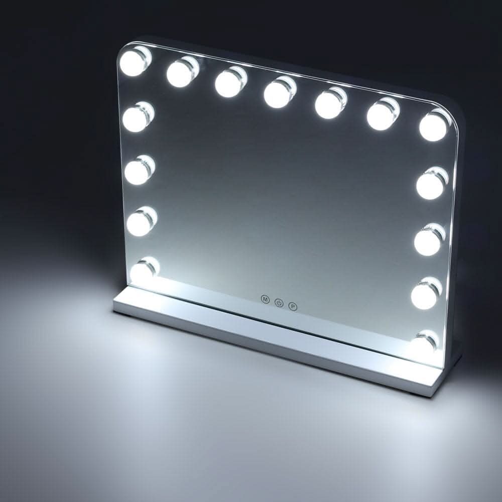 Frameless Hollywood Vanity Mirror with 11 Dimmable Lights