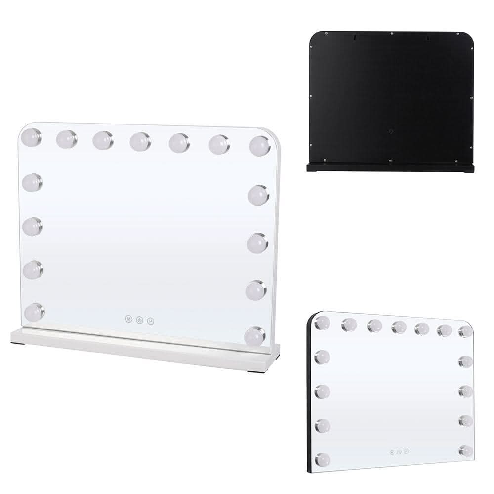 Frameless Hollywood Vanity Mirror with 11 Dimmable Lights