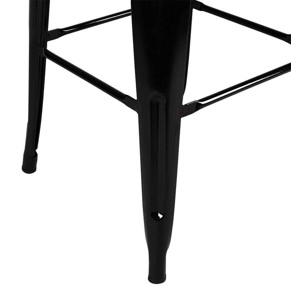 Set of 4 Metal Bar Stool Industrial Style High Chair
