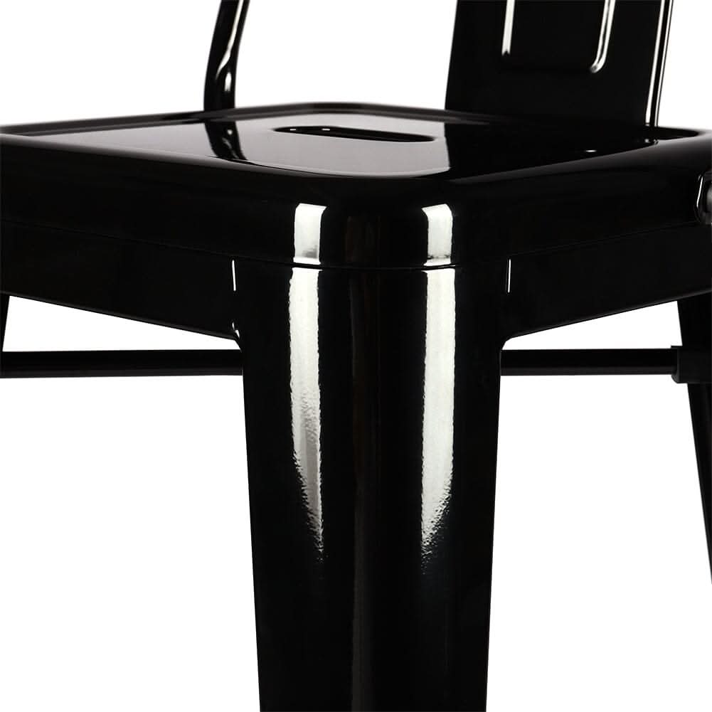 Set of 4 Metal Bar Stool Industrial Style High Chair