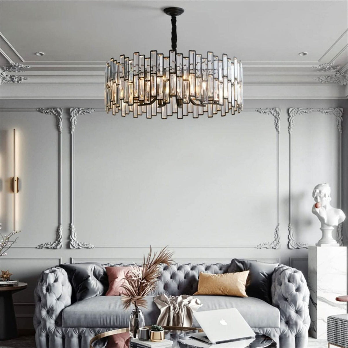 Lightsin Post-modern Geometric Light Fixture with Adjustable Chain