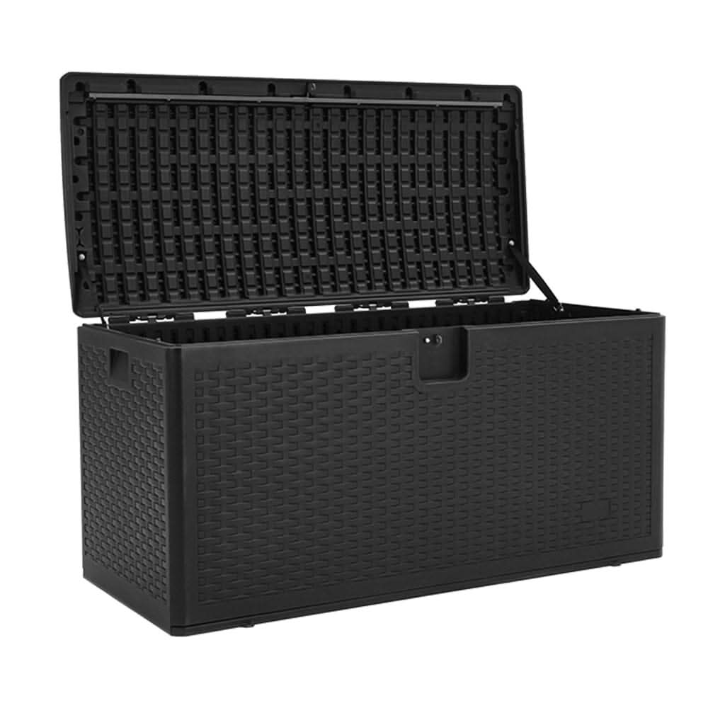 127cm W Rattan Garden Storage Outdoor Deck Box