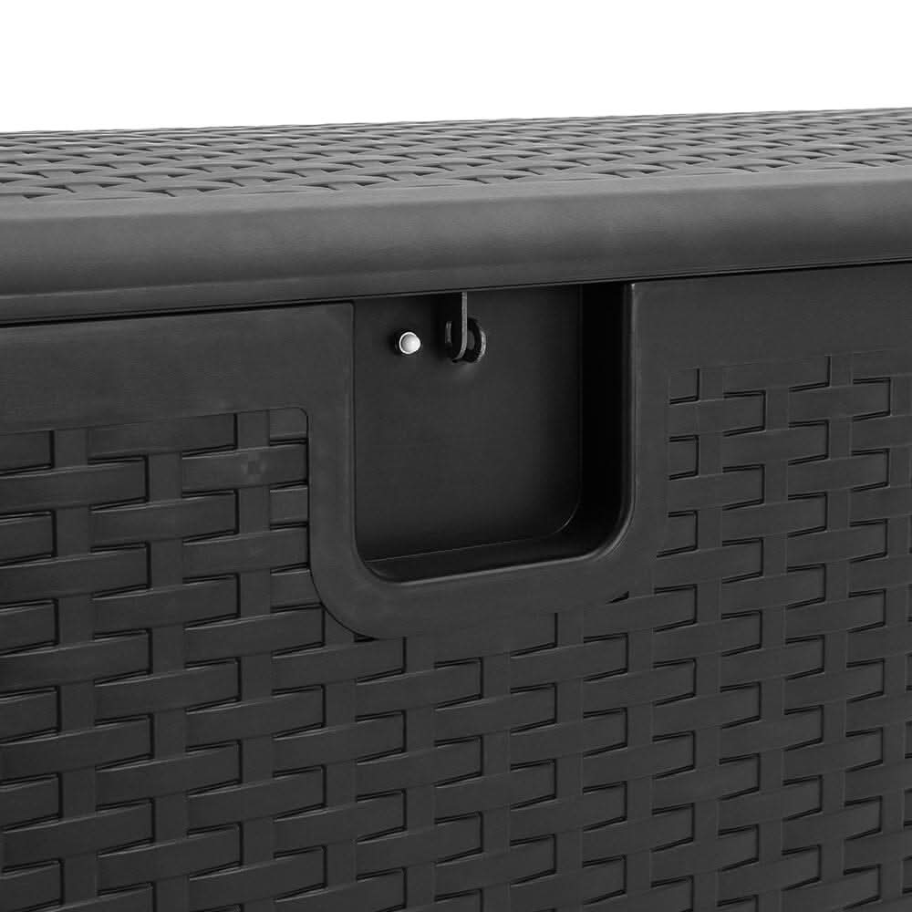 127cm W Rattan Garden Storage Outdoor Deck Box