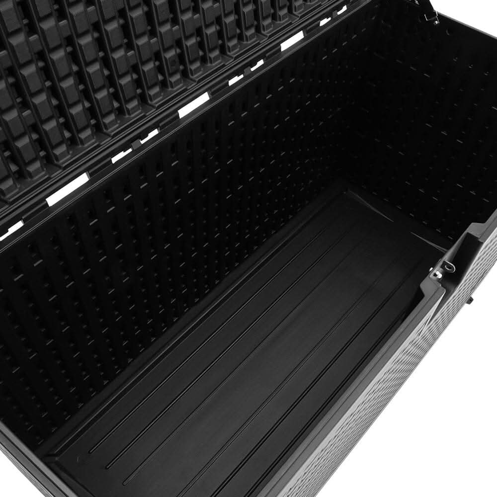 127cm W Rattan Garden Storage Outdoor Deck Box