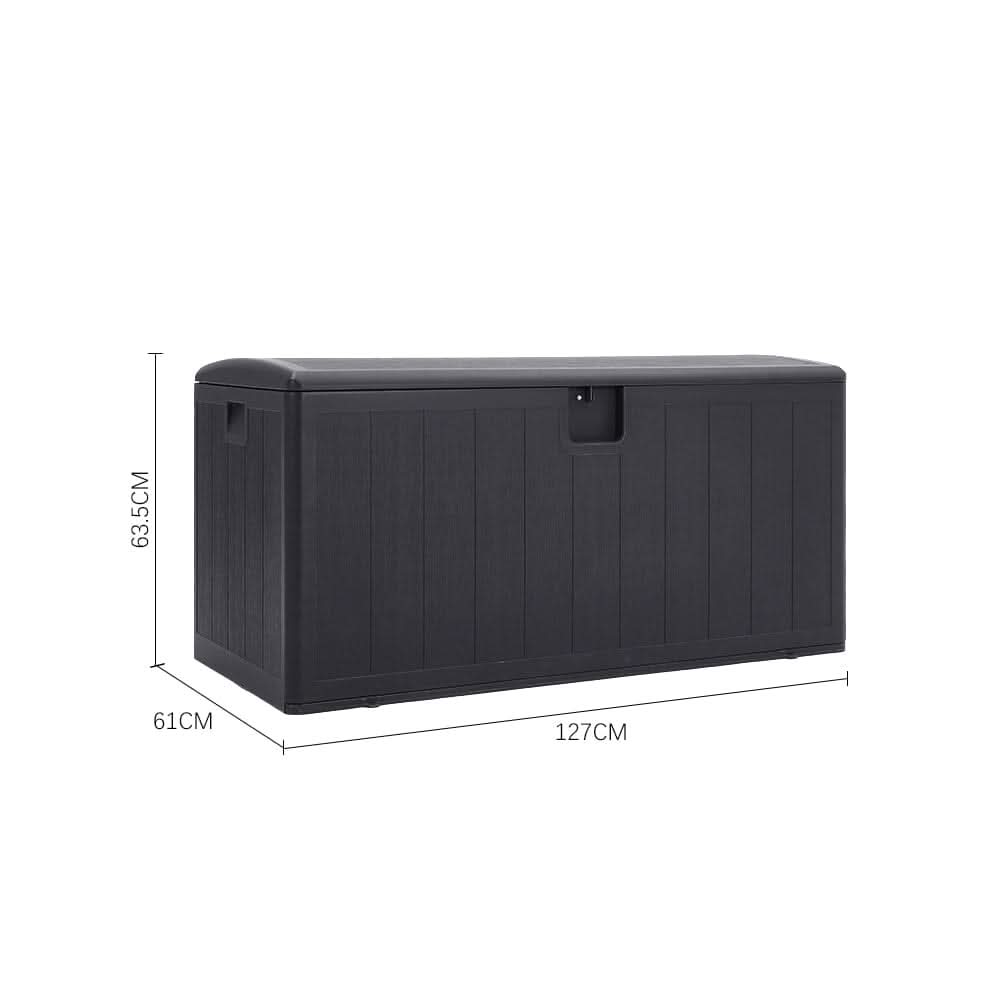 127cm W Rattan Garden Storage Outdoor Deck Box