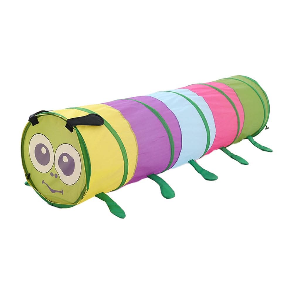 6FT Caterpillar Crawl Play Tunnel Pop-up for Kids Multicoloured