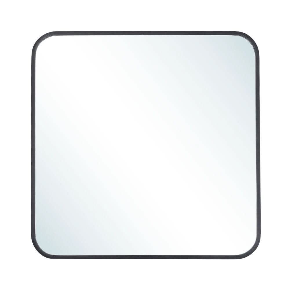 Modern Square Wall Mirror with Aluminum Alloy Frame