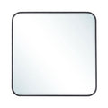Modern Square Wall Mirror with Aluminum Alloy Frame