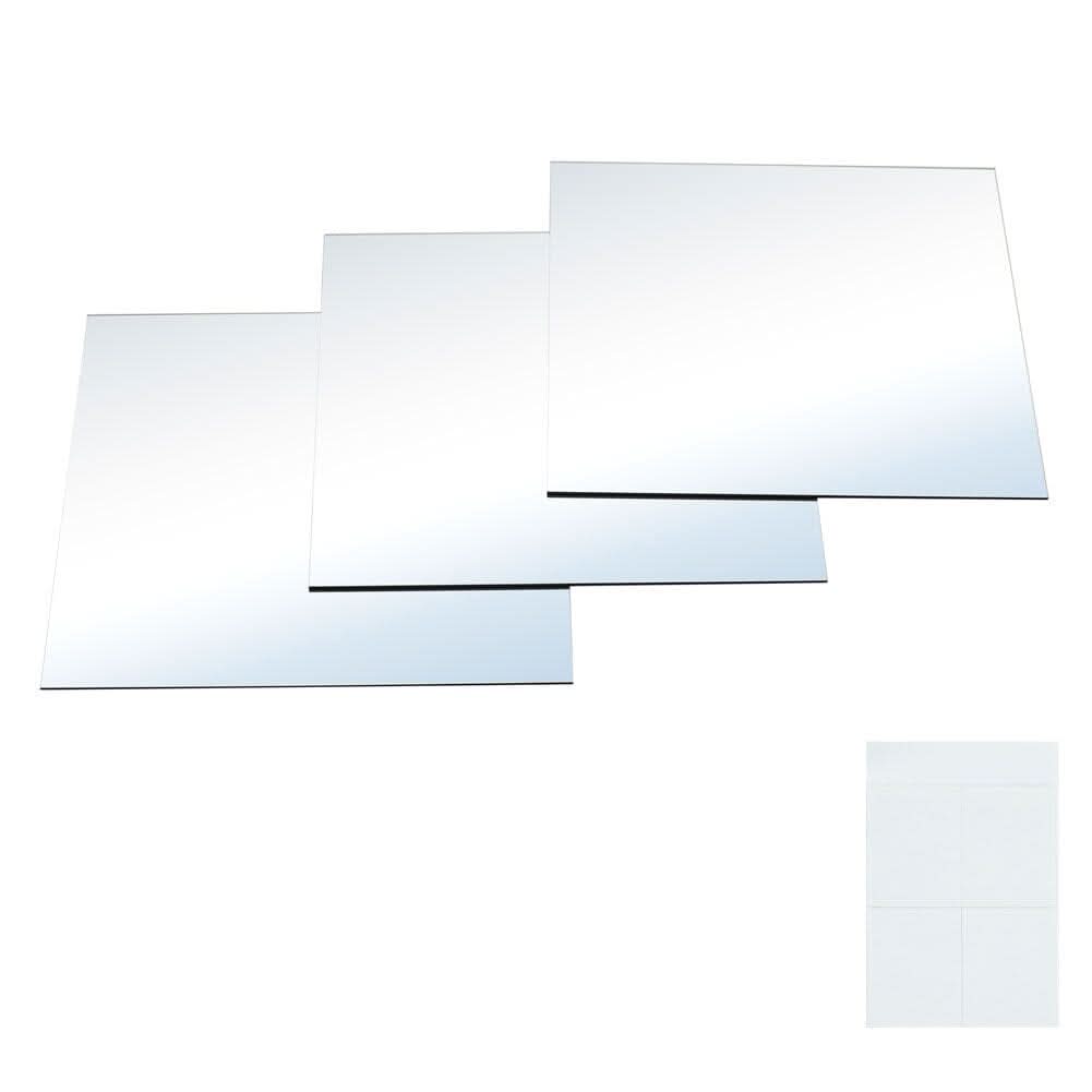3pcs Acrylic Adhesive Wall Mirror Tiles