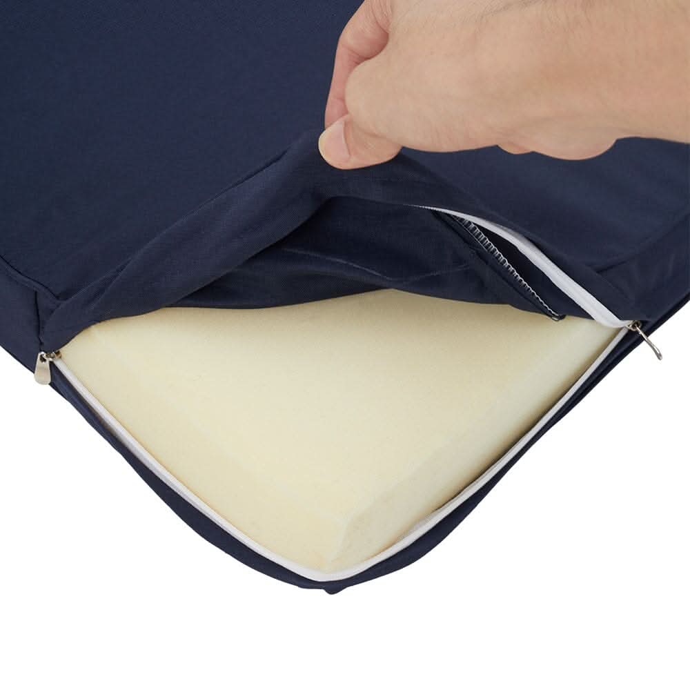 Navy Blue Outdoor Sofa Cushion Set Seat and Back Pillow