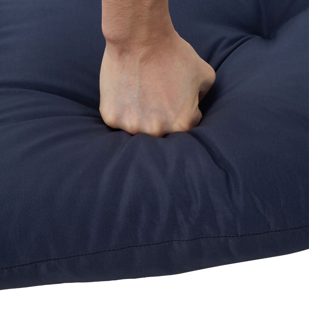 Navy Blue Outdoor Sofa Cushion Set Seat and Back Pillow