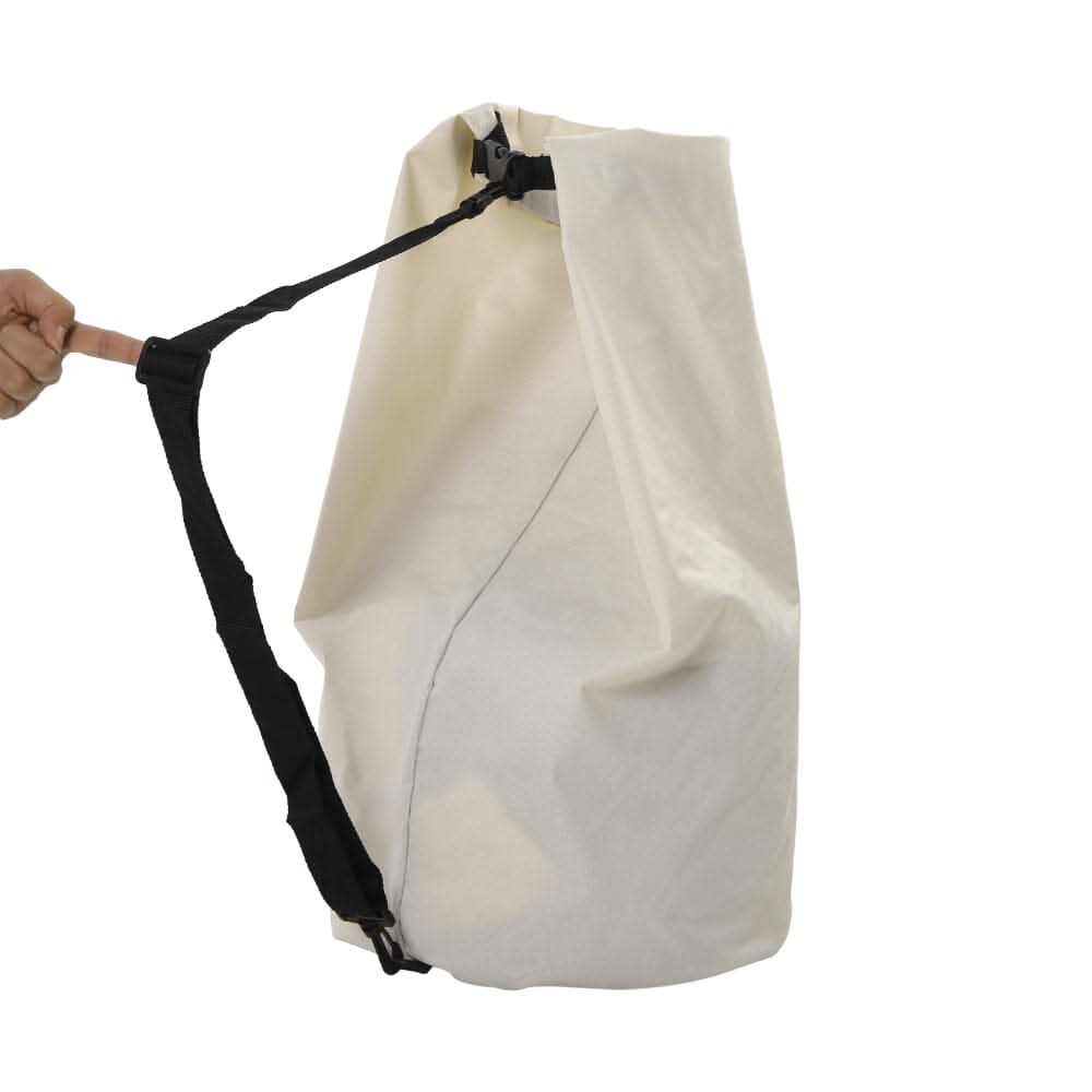 Off White Foldable Laundry Bag Oxford Cloth PE Coating
