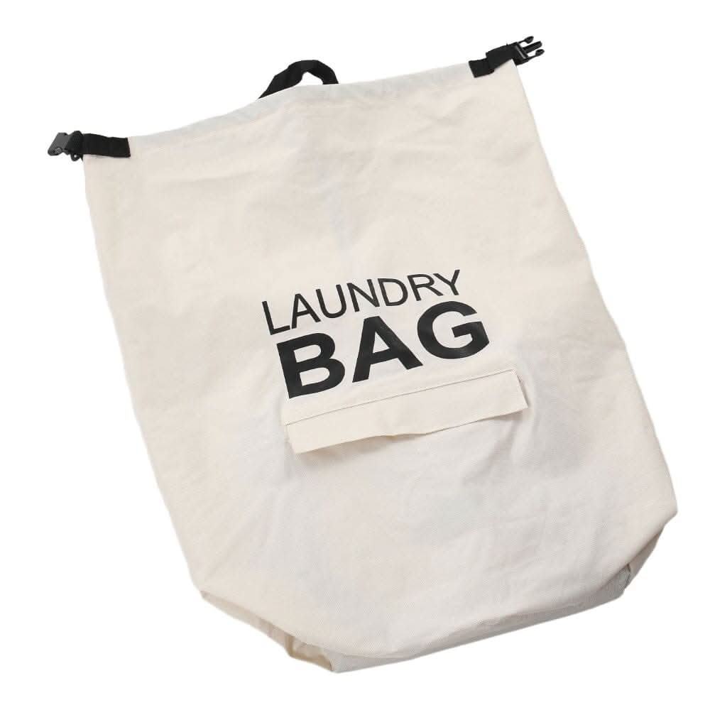 Off White Foldable Laundry Bag Oxford Cloth PE Coating