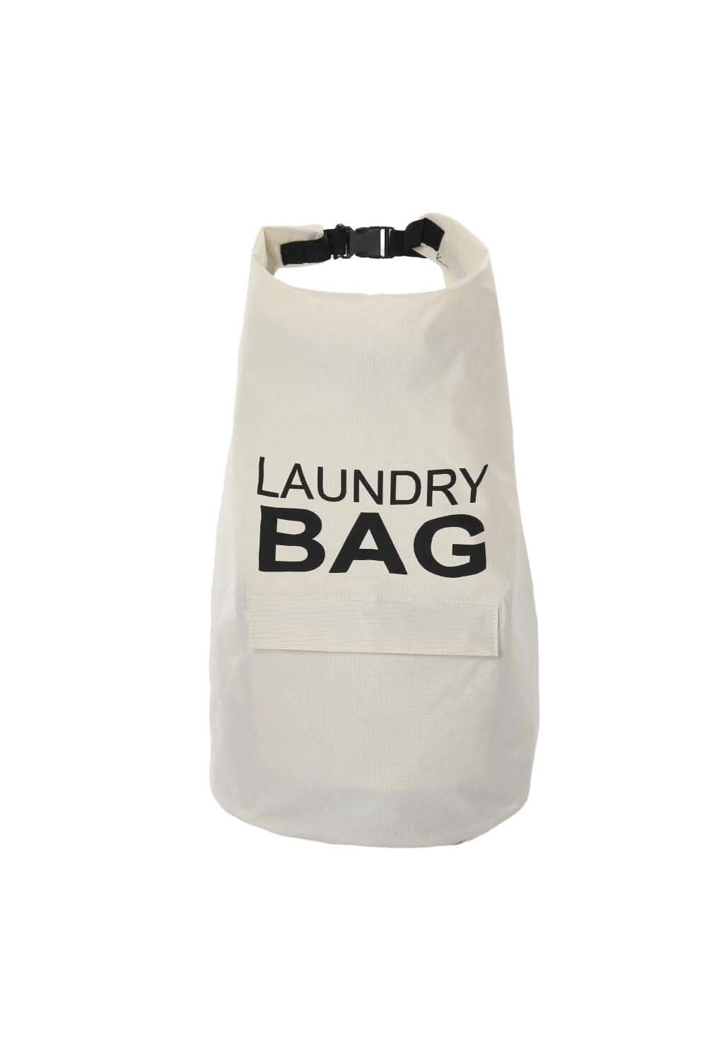 Off White Foldable Laundry Bag Oxford Cloth PE Coating