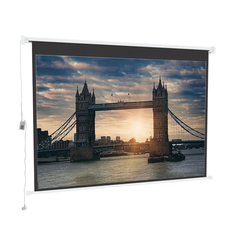 4:3 Wall Mount Electric Projector Screen for Home Theater Movie and Office