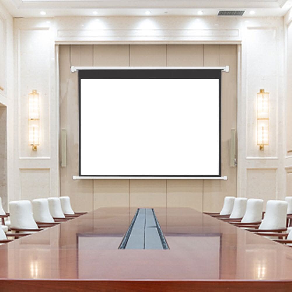 4:3 Wall Mount Electric Projector Screen for Home Theater Movie and Office