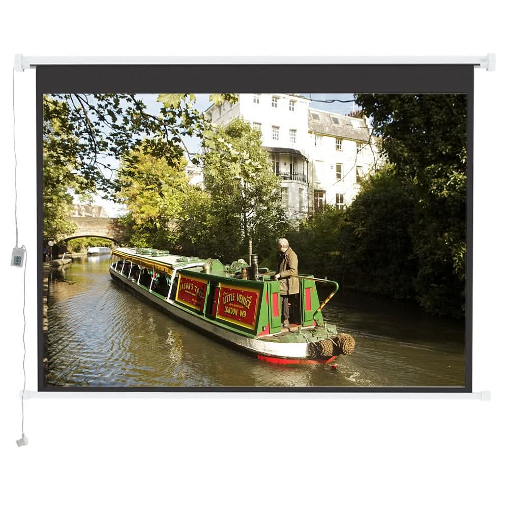 4:3 Wall Mount Electric Projector Screen for Home Theater Movie and Office
