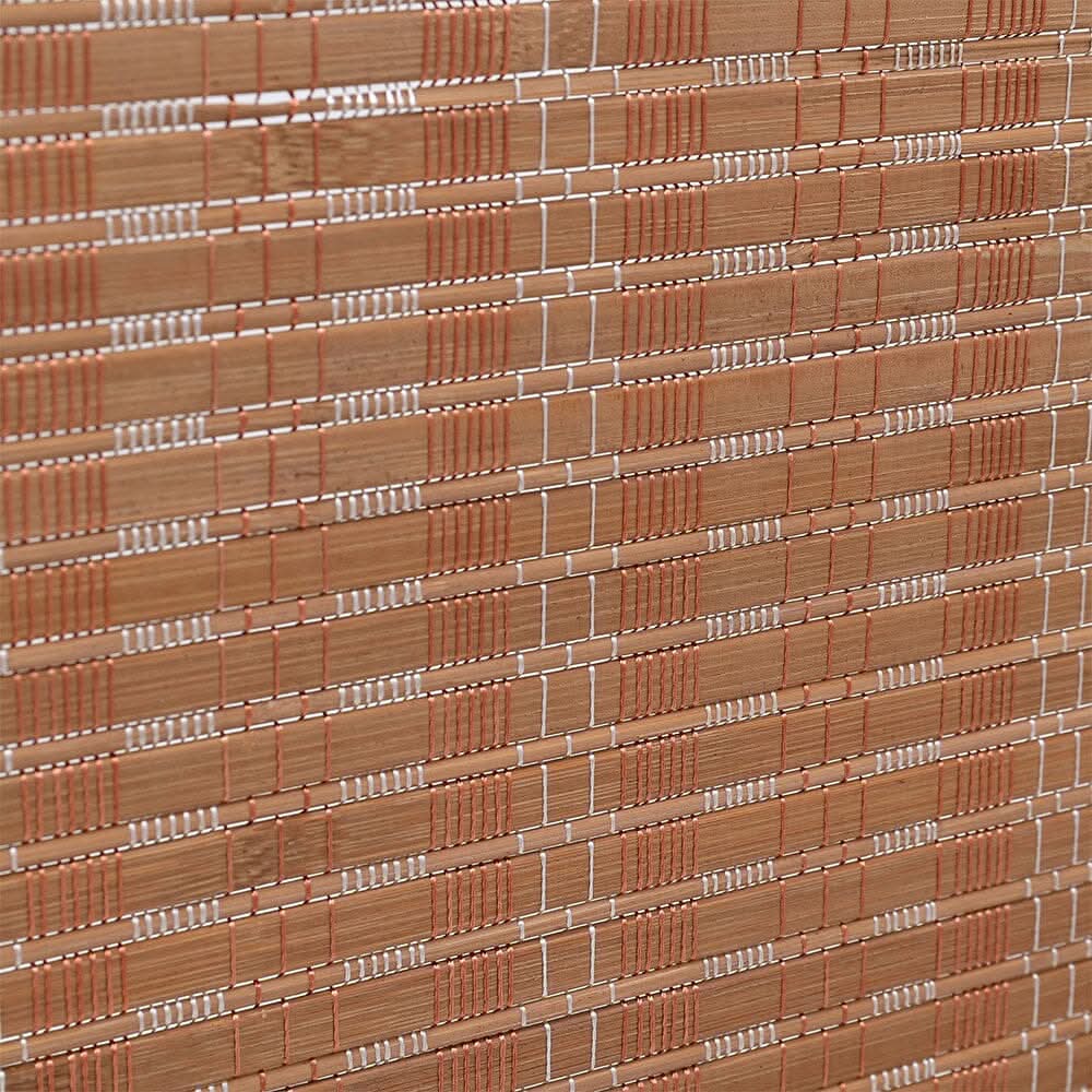 Brown Bamboo Woven 6-Panel Folding Room Divider