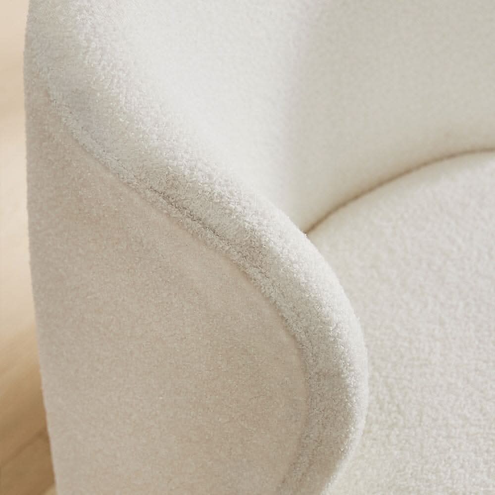 Chic Upholstered Swivel Chair