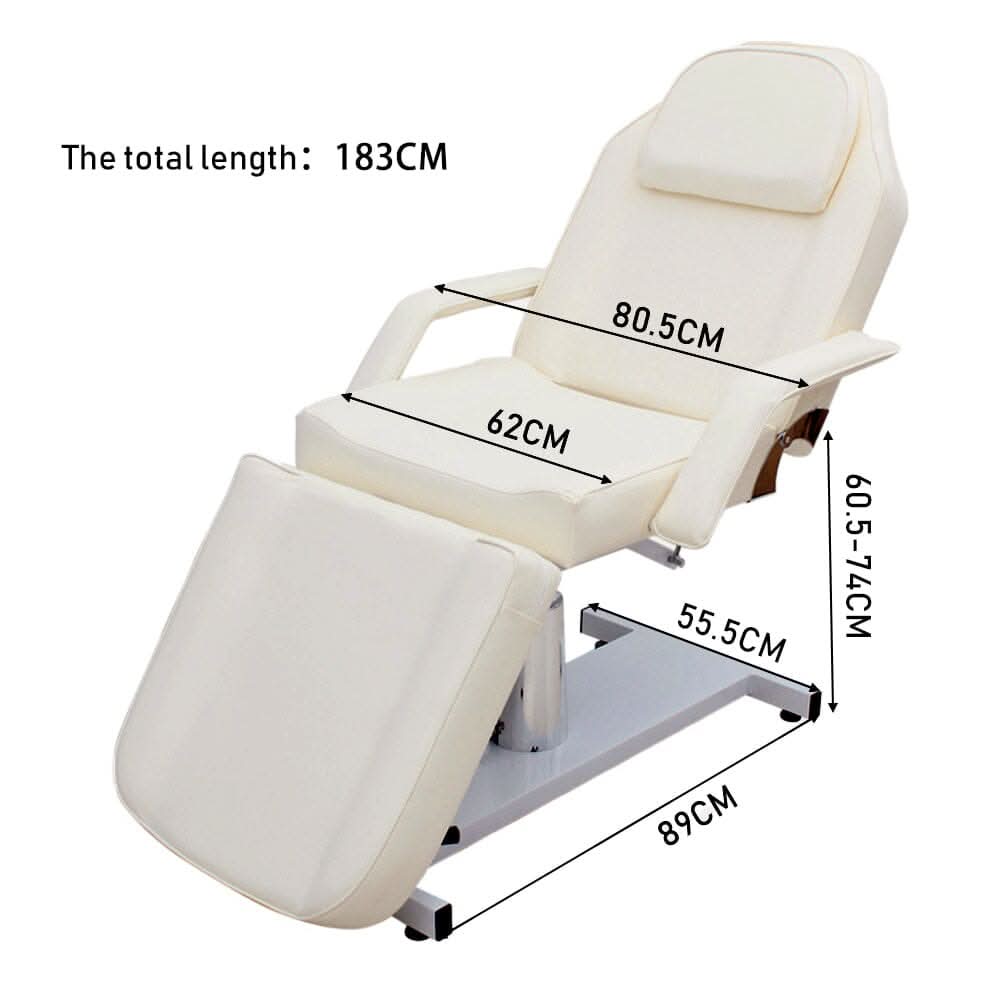 Adjustable PVC Leather Beauty Salon and SPA Treatment Bed