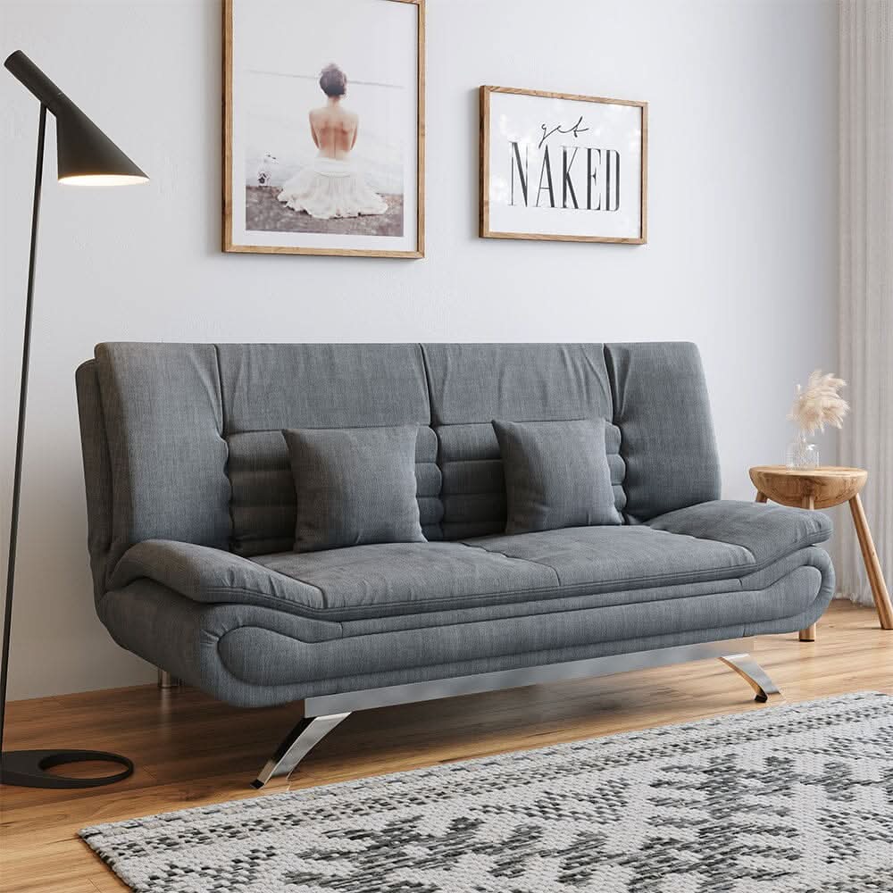 Shell Shaped Convertible Sofa Bed with Dual Functionality