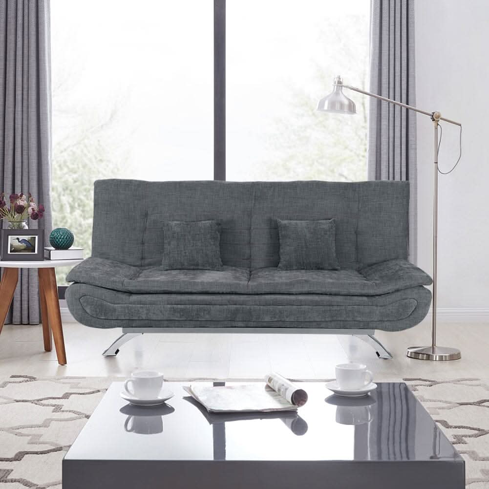 Shell Shaped Convertible Sofa Bed with Dual Functionality
