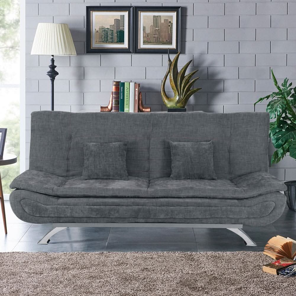Shell Shaped Convertible Sofa Bed with Dual Functionality