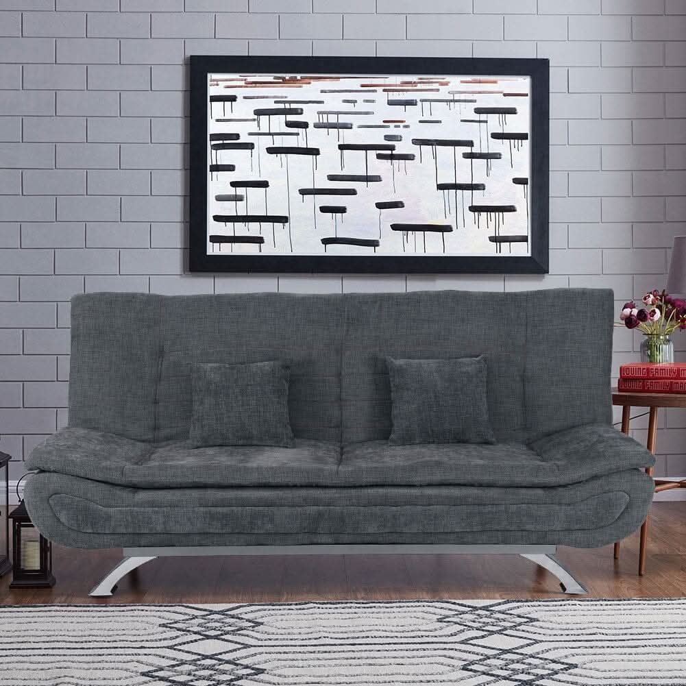 Shell Shaped Convertible Sofa Bed with Dual Functionality