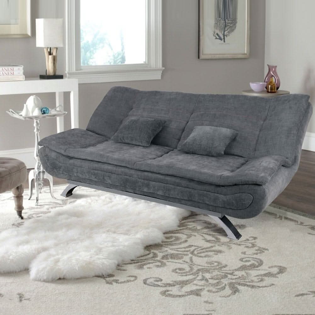 Shell Shaped Convertible Sofa Bed with Dual Functionality