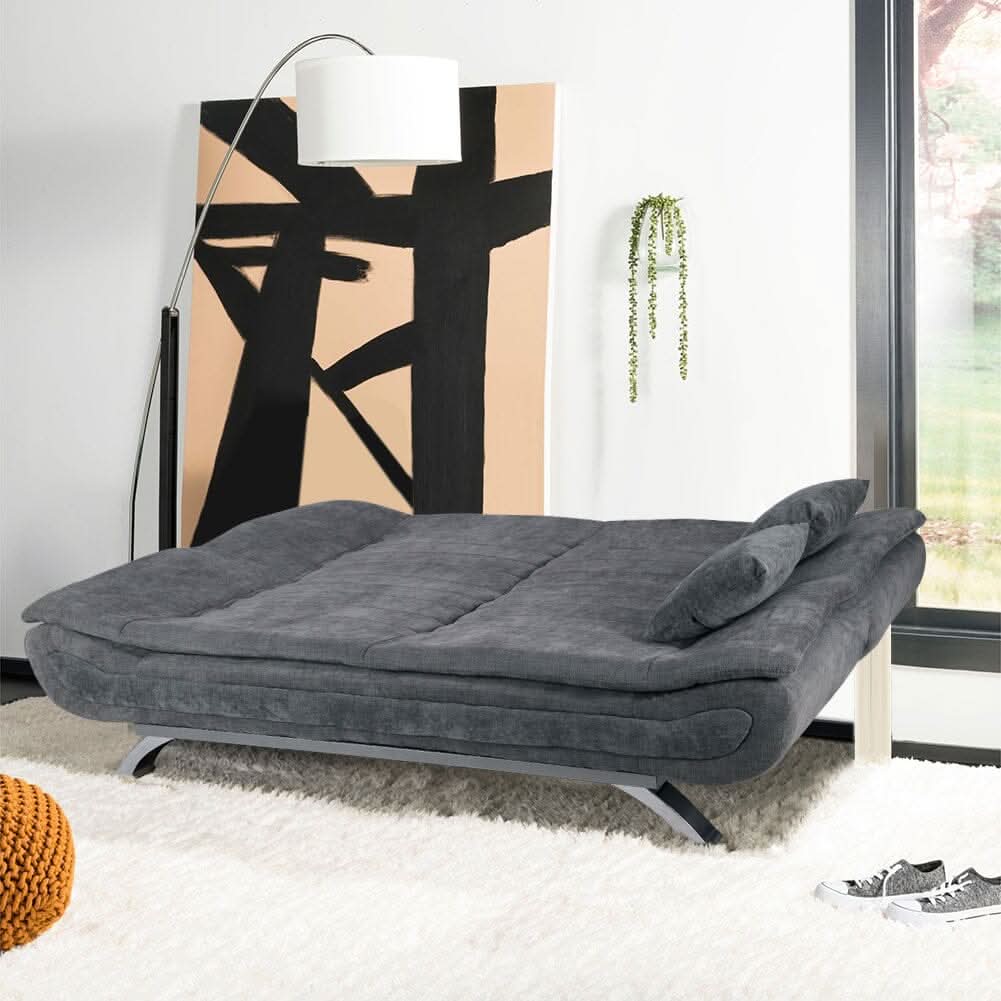 Shell Shaped Convertible Sofa Bed with Dual Functionality