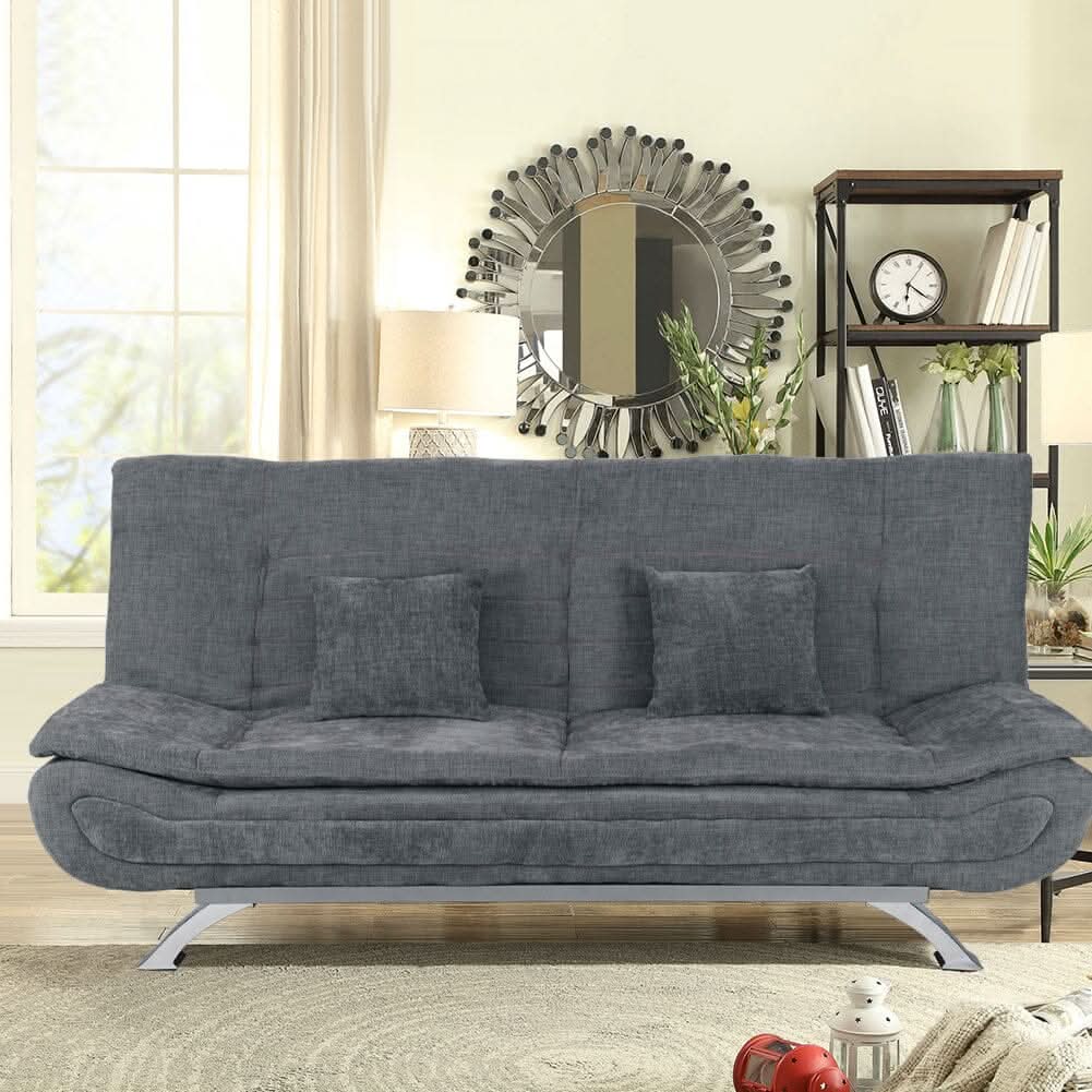 Shell Shaped Convertible Sofa Bed with Dual Functionality