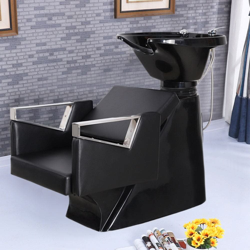 Salon Shampoo Bed Chair Leather Washing Basin Sink