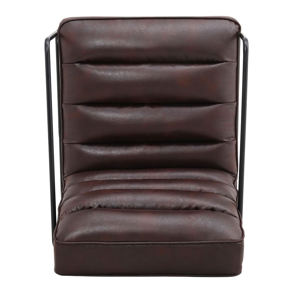 Contemporary Metal Legs Tufted Leisure Armchair