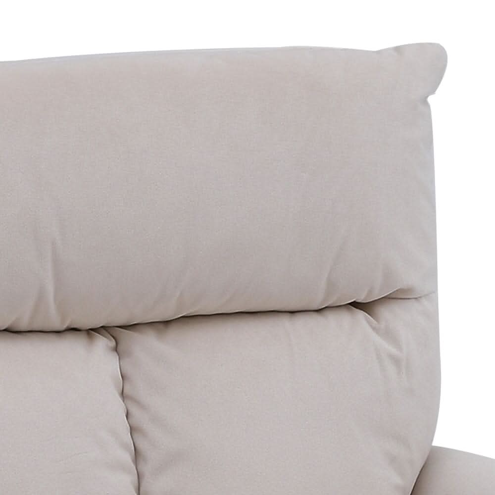 Modern Upholstered Swivel Armchair with Black Legs