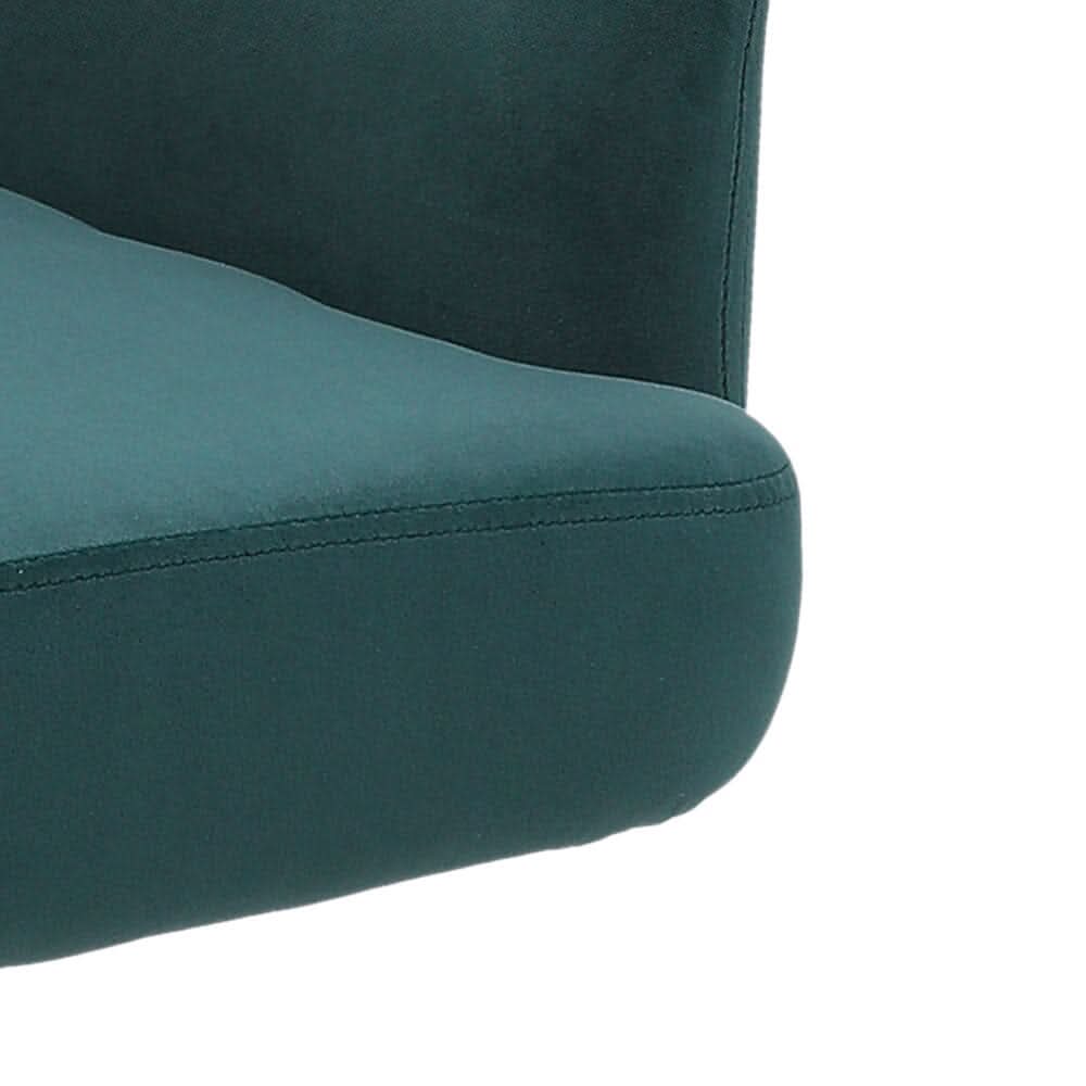Modern Upholstered Swivel Armchair with Black Legs