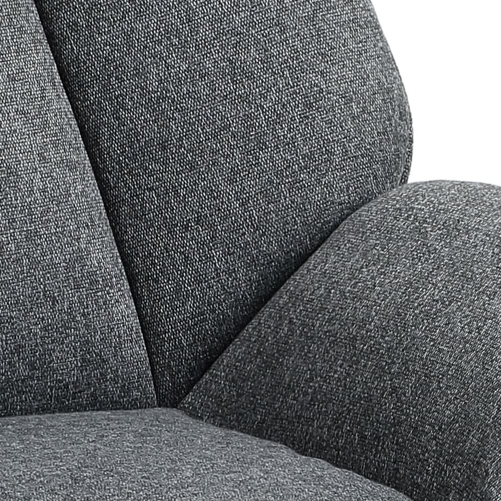 Contemporary Metal Legs Tufted Leisure Armchair