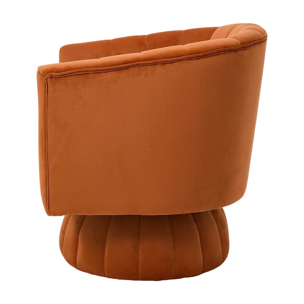 Channel-Tufted Swivel Barrel Chair Collection