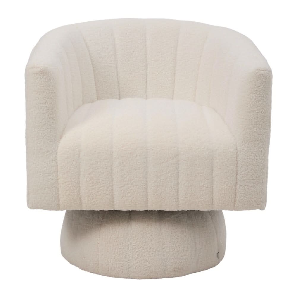 Channel-Tufted Swivel Barrel Chair Collection