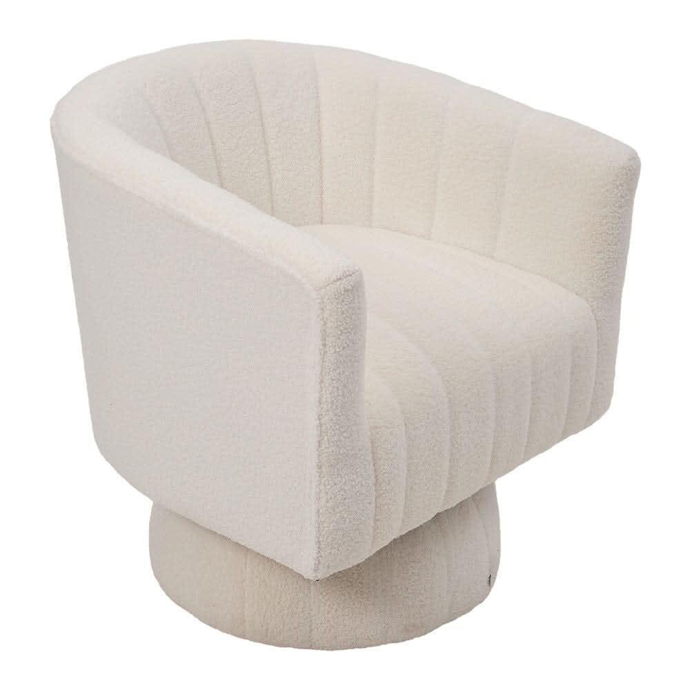 Channel-Tufted Swivel Barrel Chair Collection