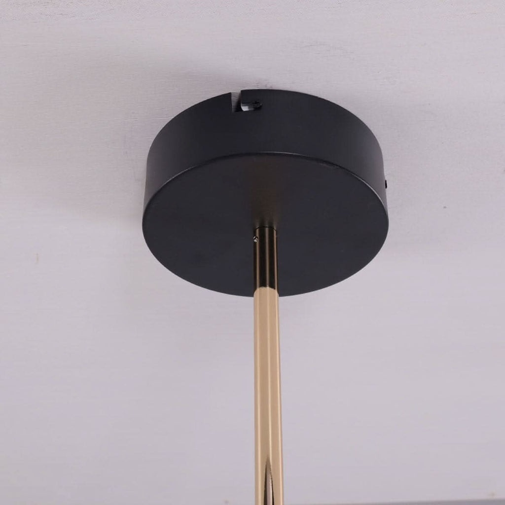 Lightsin Modern Gold LED Chandelier with Glass Shades