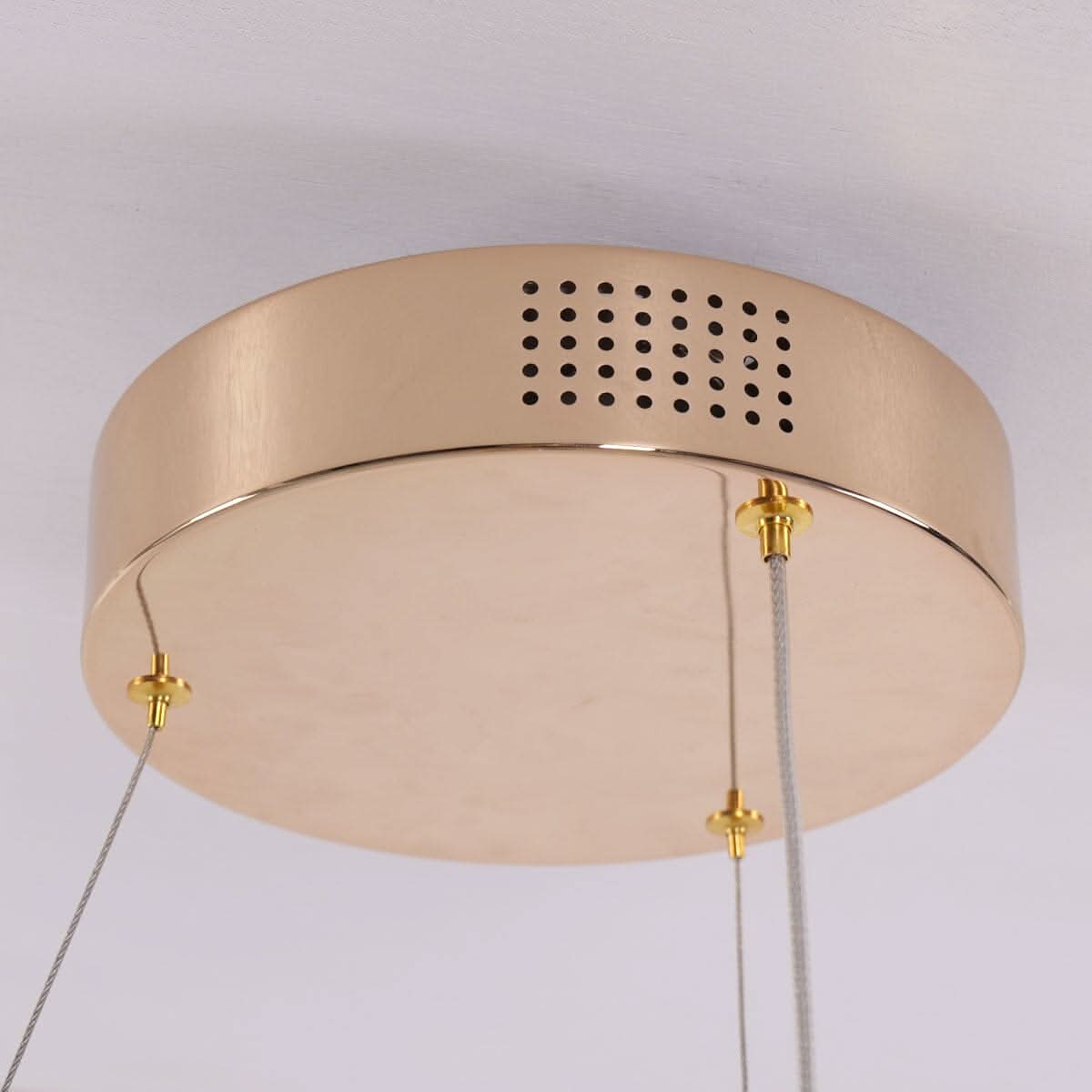 Lightsin Modern LED Pendant Ceiling Light with Cascading Gold Acrylic Curves