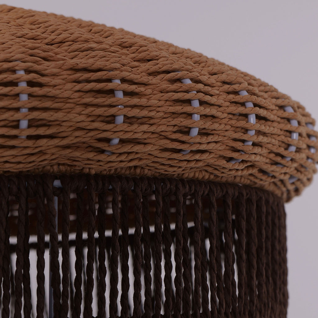 Lightsin Rustic Paper Rope Pendant Ceiling Light – Handwoven Eco-Friendly Light Fixture for Living Room, Dining, and Bedroom Ambiance