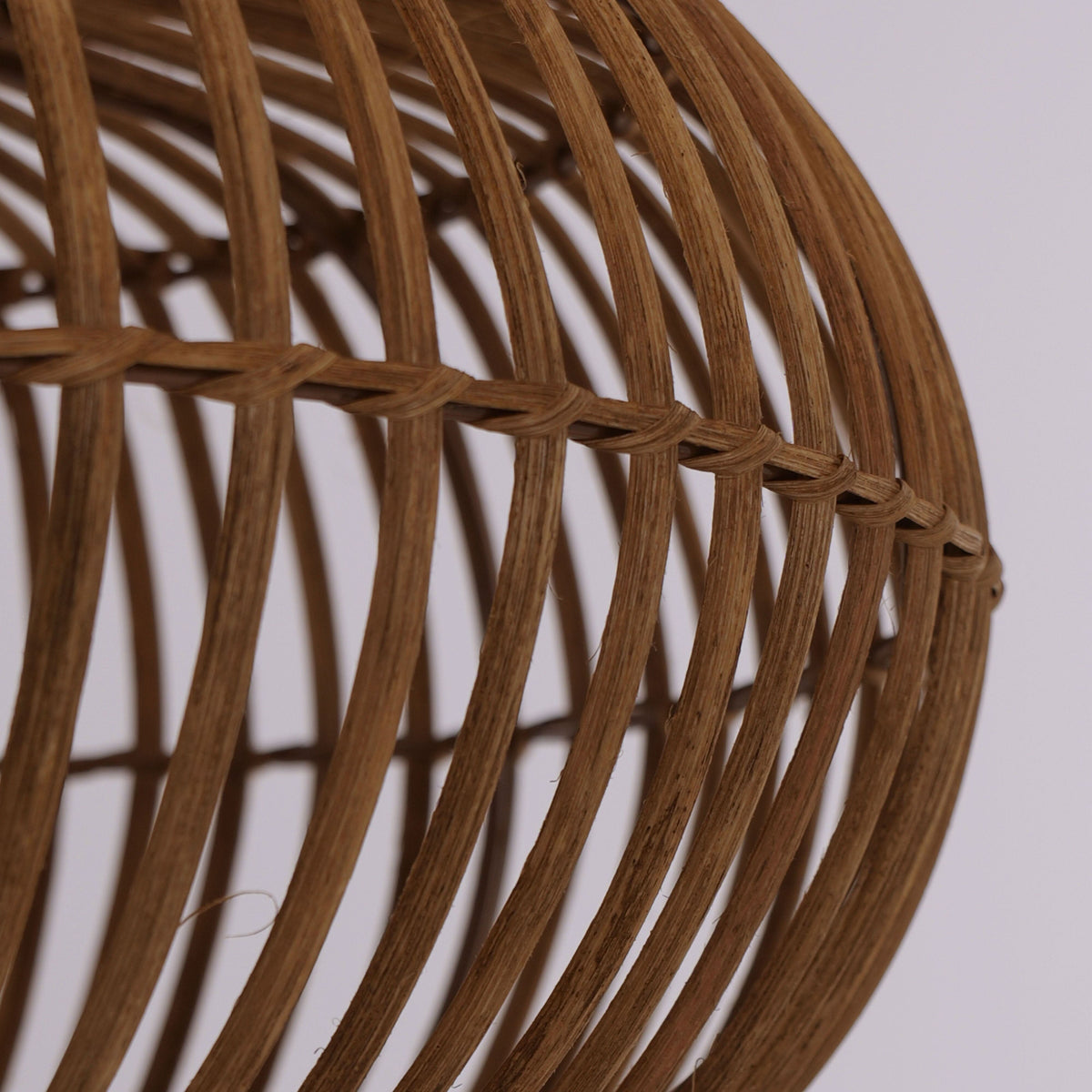 Lightsin Natural Bamboo Woven Round Pendant Light for Warm Interiors