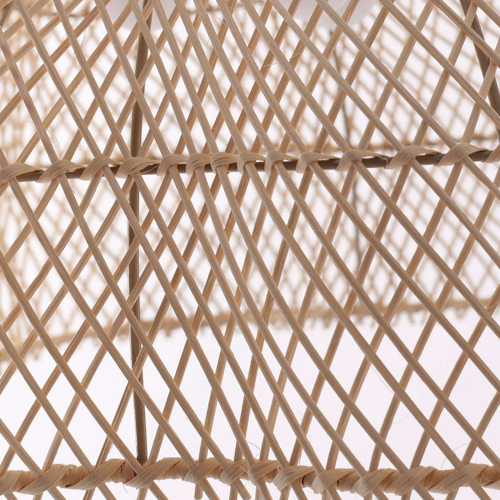 Lightsin Cella-Handcrafted Bamboo Rattan Pendant Light with Tranquil Umbrella Design