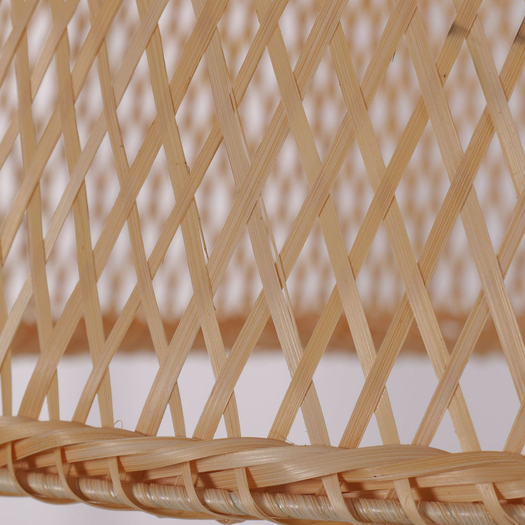Lightsin Cella-Bamboo Dome Pendant Light – Handwoven Ceiling Lighting for Living Room & Kitchen